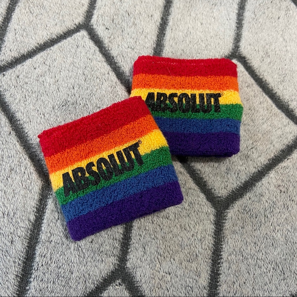 🌈Absolut Vodka Rainbow Gay Pride Wristband Set 🌈 S